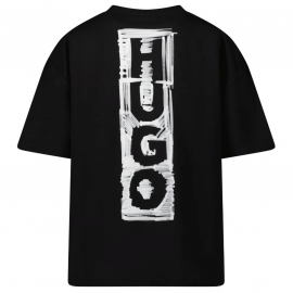 T-shirt Hugo junior Noir