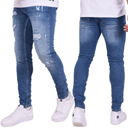 JEAN H TP21007 LB BLEU