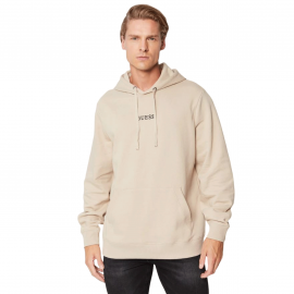 Sweat à capuche homme GUESS beige 2BQ50K9YH1