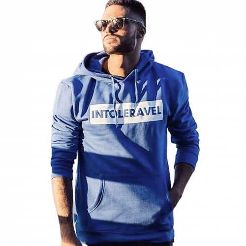 Sweat homme bleu Intoleravel