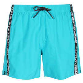 Short de bain homme turquoise