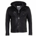 Veste en cuir Homme noir Philadelphia