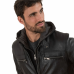 Veste en cuir Homme noir Philadelphia