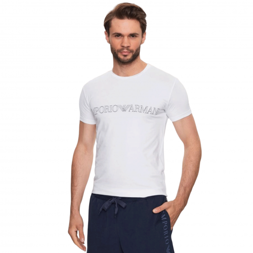 Tee shirt homme Emporio Armani blanc 111035 3R516