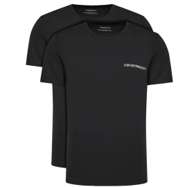 Pack de 2 T-shirt homme Armani Noir