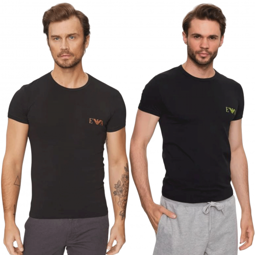 Pack de 2 tee Shirts Armani noir 111670 3F715 07320