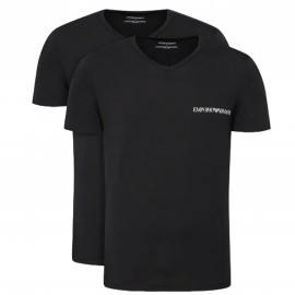 Pack 2 T-shirt homme Emporio Armani Noir