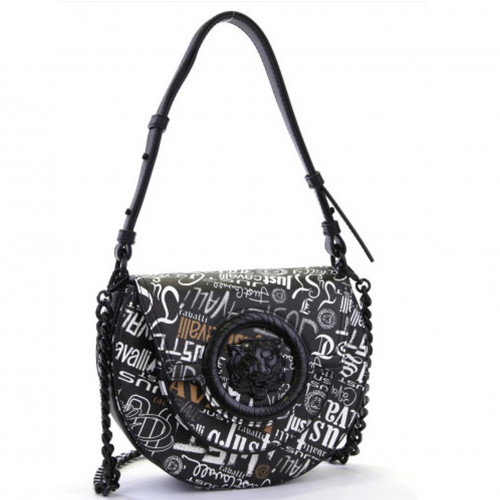 Sac JUST CAVALLI graffiti femme noir et blanc 75RABA1 ZS966 LS1 MULTI