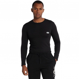 T-shirt homme Manche longue Noir