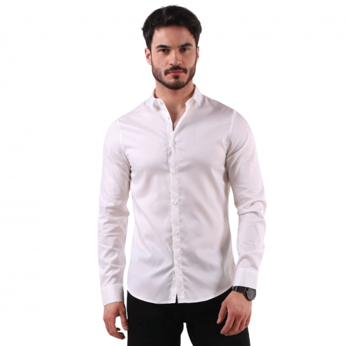 Chemise homme Armani Exchange blanche 8NZC49ZNYXZ