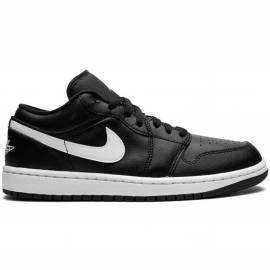 Baskets Air Jordan 1 Low Mixte Noires