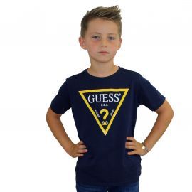 Tee-shirt junior GUESS L73L55 bleu/jaune