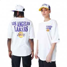 T-shirt mixte Los Angeles Lakers Blanc