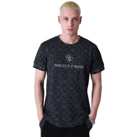 Tee shirt homme noir project x Paris 2409101-BK