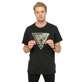 Tee shirt homme Guess noir M3YI14K8FQ4