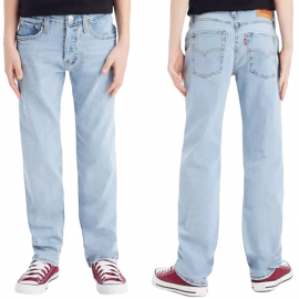 Jean junior 501 Levi's Bleu clair9EG996 -L6Z