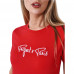 Tee shirt femme Project x Paris rouge F221121 RDW