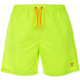 Short de bain homme Guess jaune fluo F4GT03WG282-FLYL