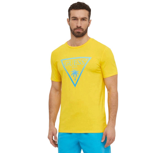 Tee shirt homme Guess jaune F4GI00J1311 A21E