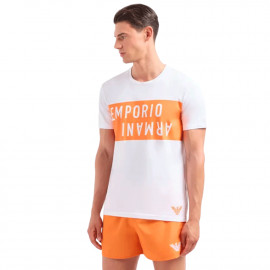 Tee shirt homme emporio Armani Orange 211818 4R476 01710