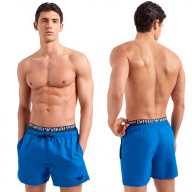 Short de bain homme Emporio Armani bleu 211740 4R432 03233