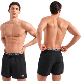 Short de bain homme Emporio Armani Noir