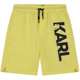 Short de bain junior Karl Lagerfeld jaune