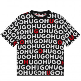 Tee shirt junior Hugo noir G00013