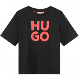 Tee shirt junior Hugo noir G0008