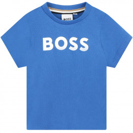 T-shirt Junior Boss Bleu électrique