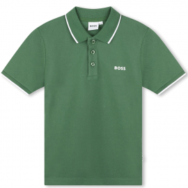 Polo junior Boss vert