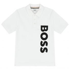 Polo junior Boss Blanc