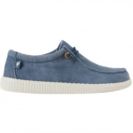 Chaussure homme PITAS bleu Wallabi washed bleu