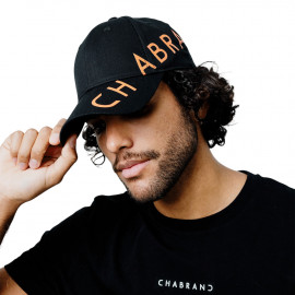 Casquette homme Chabrand noir Orange