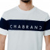 Tee shirt homme Chabrand blanc et bleu 60230801