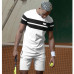 Ensemble short Tee shirt Wimbeldon noir et blanc