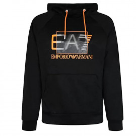 Sweat homme ea7 noir et orange