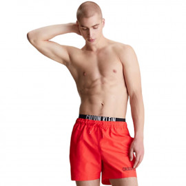 Short de bain homme Calvin Klein Rouge