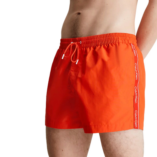 Short de bain homme Calvin klein orange KMOKM00955