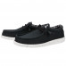 Chaussure homme Dude noir WALLY STRETCH CANVAS