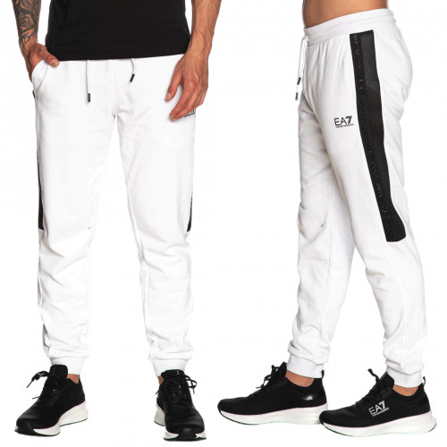 Bas de jog homme EA7 blanc 3DPP76 PJEQZ 1100