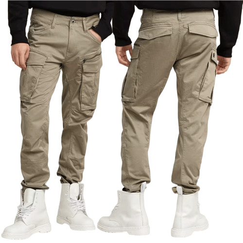 Cargo Gstar homme beige ROVIC ZIP 3D REG DUNE