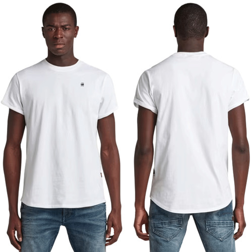 Tee shirt homme Gstar blanc Lash D16396