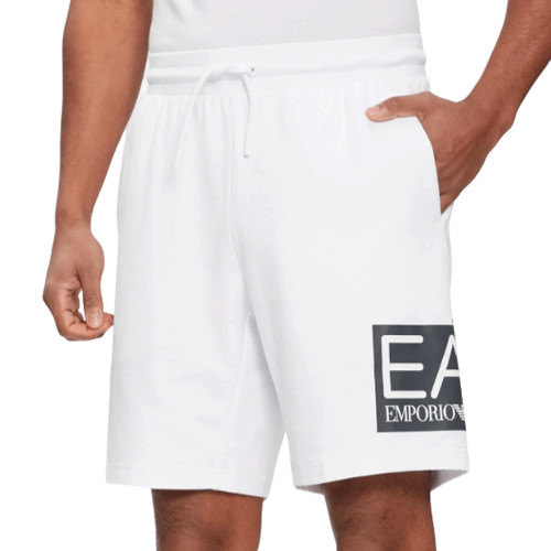 Short homme Ea7 Emporio Armani blanc 3DPS63 PJ05Z