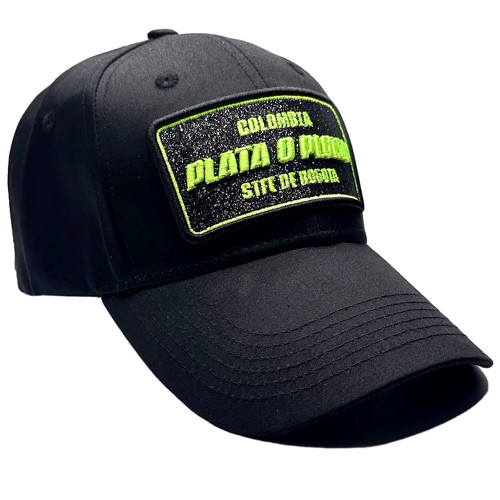 Casquette homme Plata o plomo noir jaune fluo