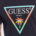 Tee shirt homme Beach Guess bleu F3GI02 G7V2