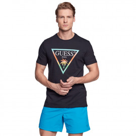 Tee shirt homme Beach Guess bleu F3GI02 G7V2