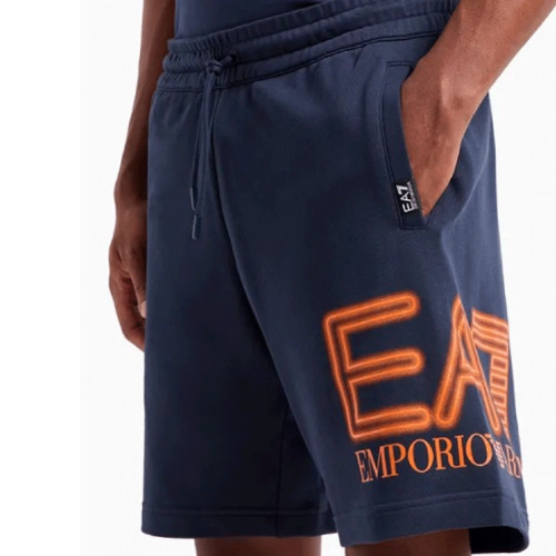 Short Armani EA7 homme bleu et orange 3DPS76