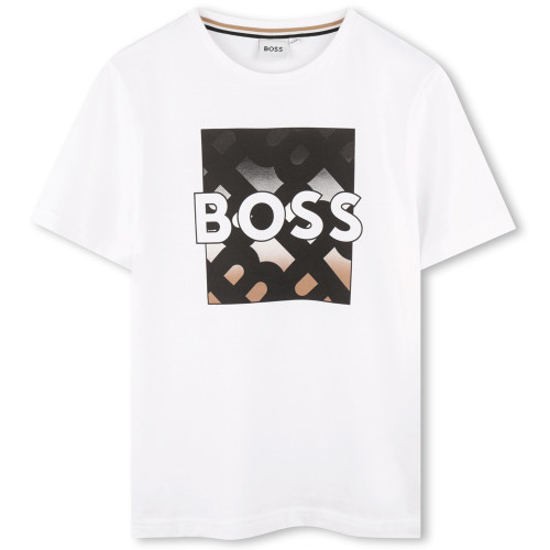 Tee shirt junior Boss blanc J51219/10P