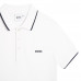 Polo junior Boss blanc J25P26/10P